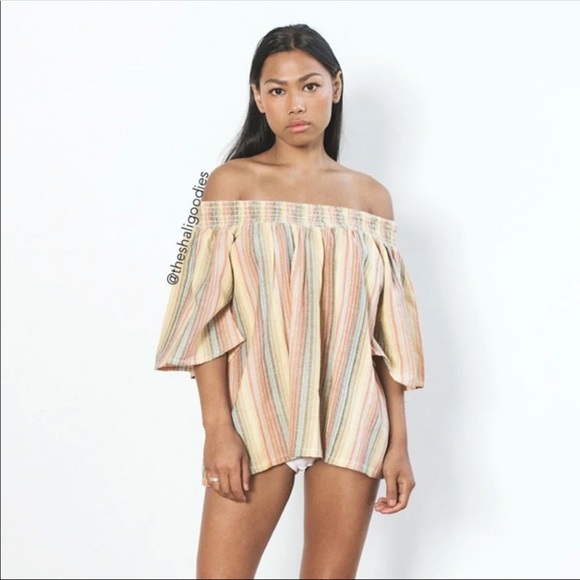 Ace & Jig Tops - Ace & Jig Marisol Top Rainbow Striped Multi